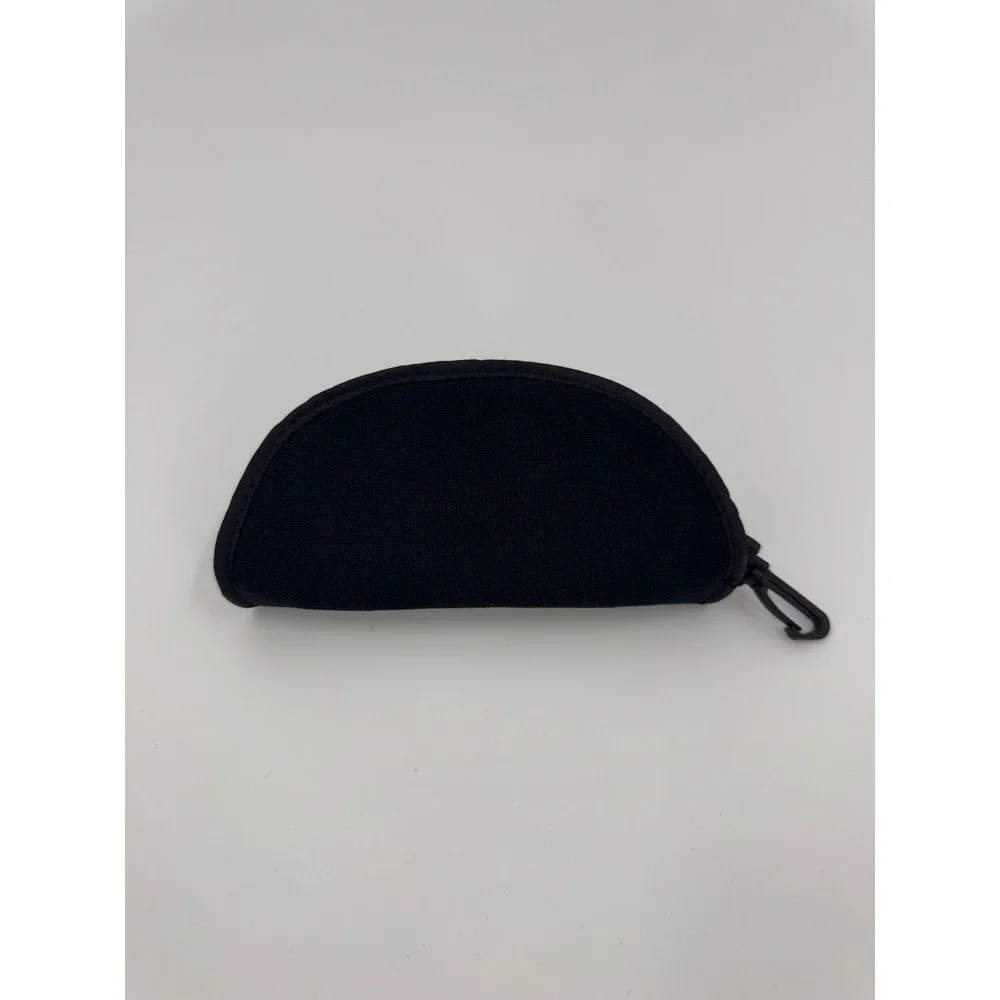 Bolle Black Sunglasses Case Semi Rigid Protective Pouch‎ with Clip Red Logo
